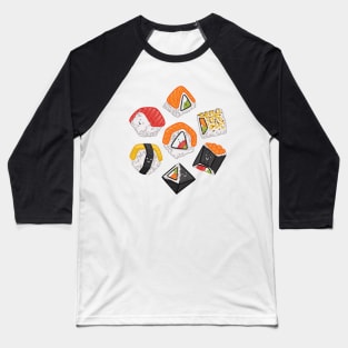 Sushi Dice Baseball T-Shirt